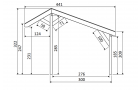 DHZ Buitenverblijf Canopy Kapschuurdak - 600 x 300 cm